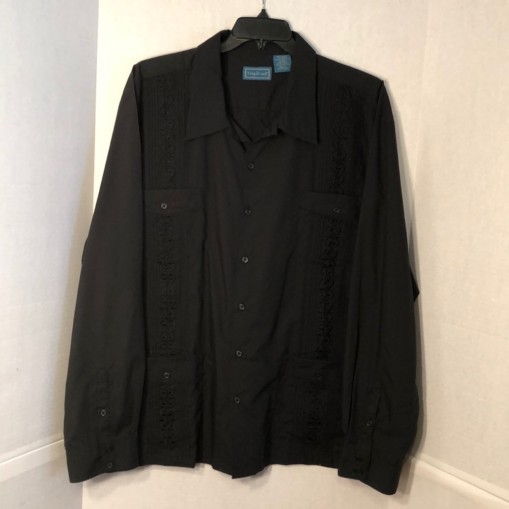 TropiCool Long Sleeve Button Down Shirt 2XL TL